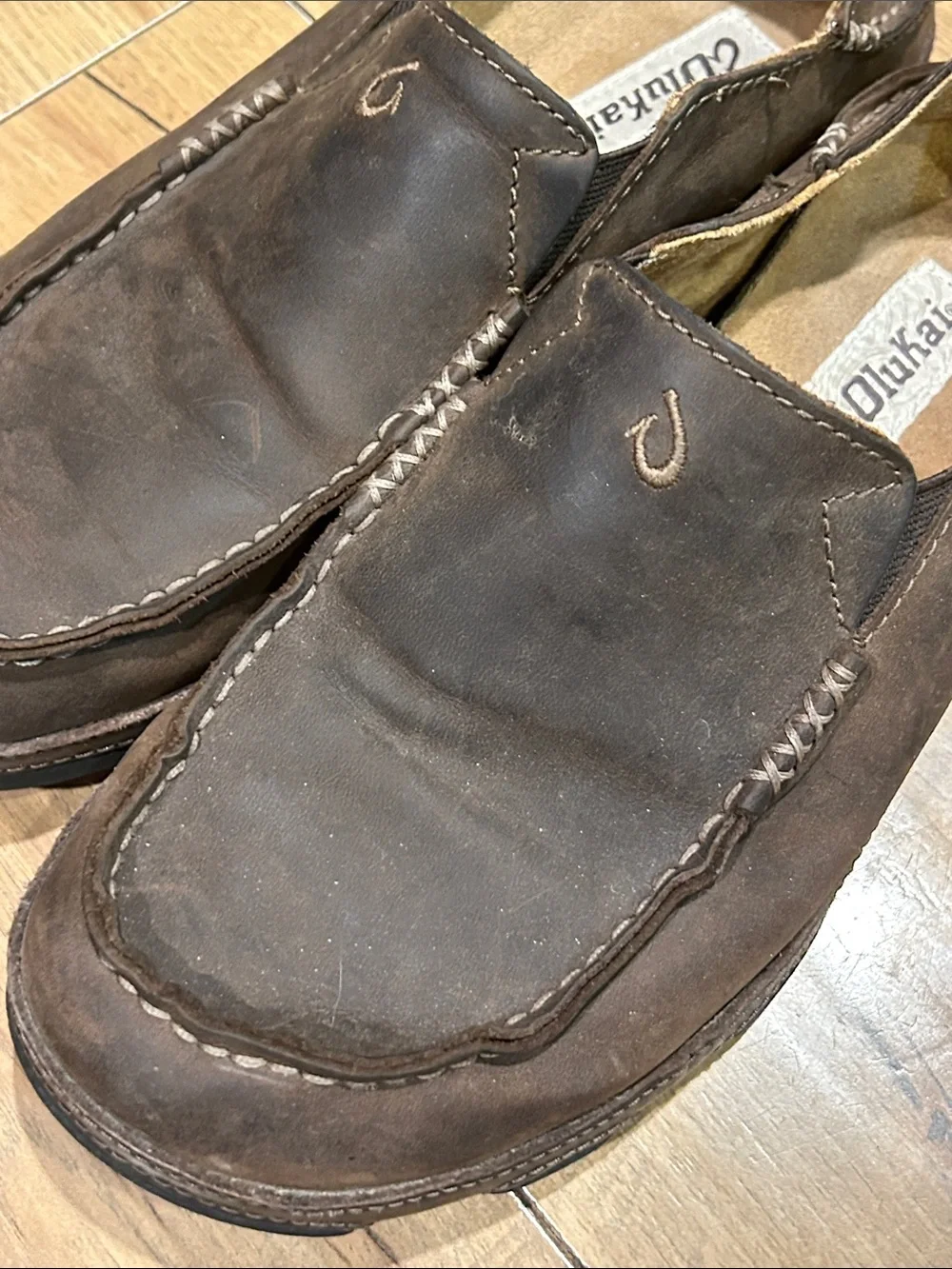 OLUKAI MOLOA SLIP - ON Men’s 8.5 Brown
